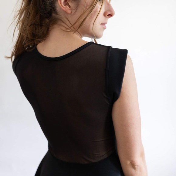 Peek-a-boo Black Party Dress - Picture 2 of 5